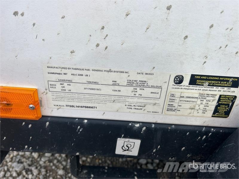 Generac MLT4080KV Light Tower Svetlobni stolpi