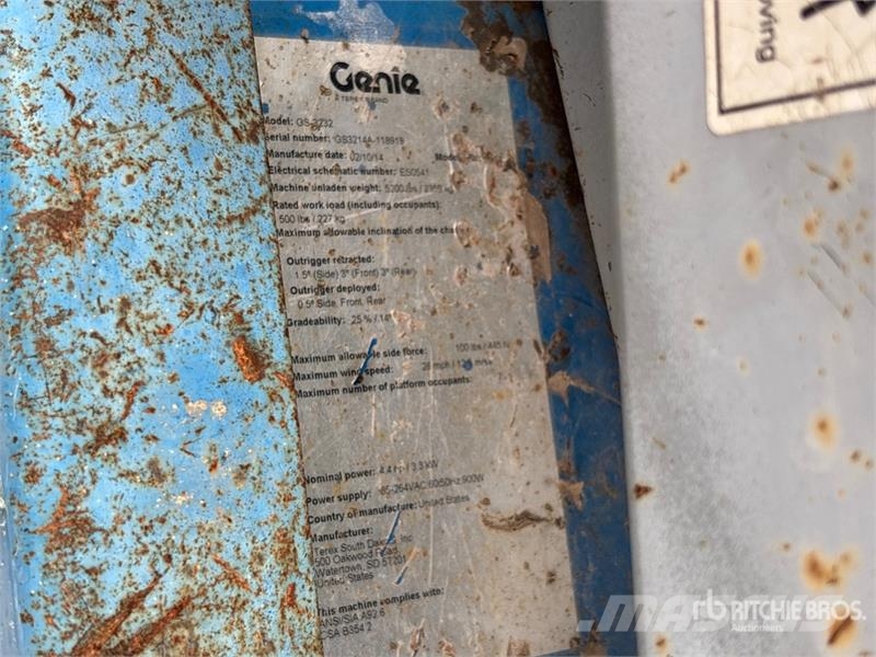 Genie GS-3232 Electric Scissor Lift 가위형 리프트