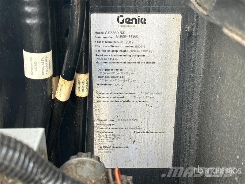 Genie GS-3369RT 가위형 리프트