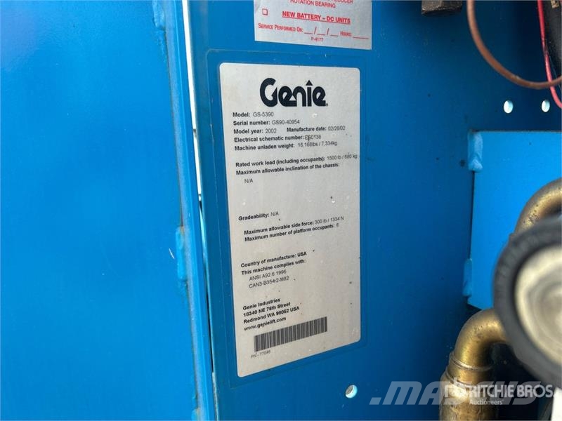 Genie GS-5390 4x4 Gasoline Scissor Lift シザースリフト