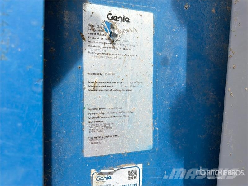 Genie GS3246 Electric Scissor Lift Elevadores de tesoura