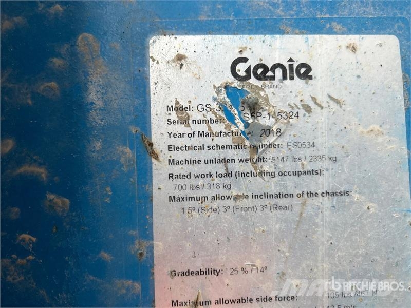 Genie GS3246 Scissor Lift Makazaste platforme