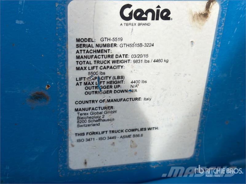 Genie GTH-5519 Teleskopski viličarji
