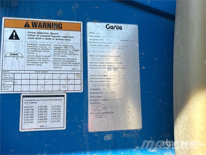 Genie S-60X 4WD Diesel Telescopic Boom Lift Telescoophoogwerkers