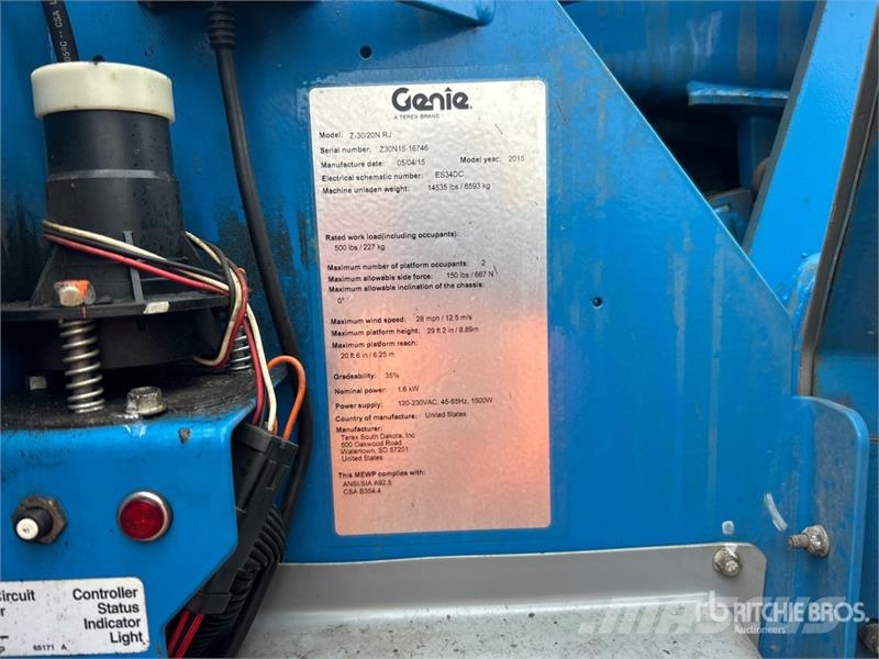 Genie Z-30/20N Articulated boom lifts