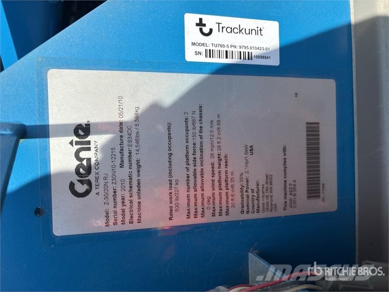 Genie Z-30/20N RJ Electric Articulating Boom Lift Articulated boom lifts