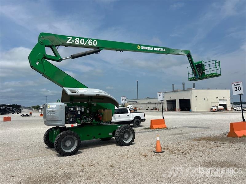 Genie Z-80/60 4WD Diesel Articulating Boom Lift Piattaforme a braccio articolato