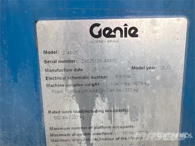 Genie Z45/25 4WD Diesel Articulating Boom Lift Gelenkteleskoparbeitsbühnen