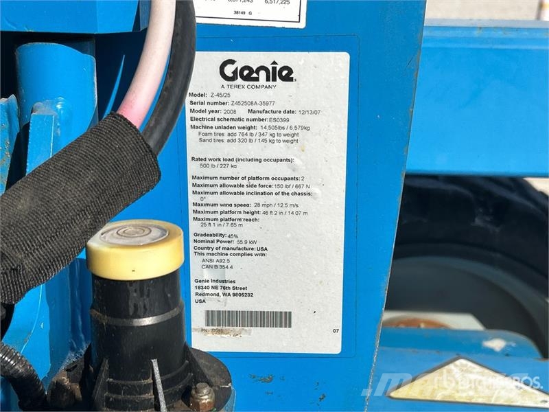 Genie Z45/25 4WD Dual Fuel Articulating Boom Lift Articulated boom lifts