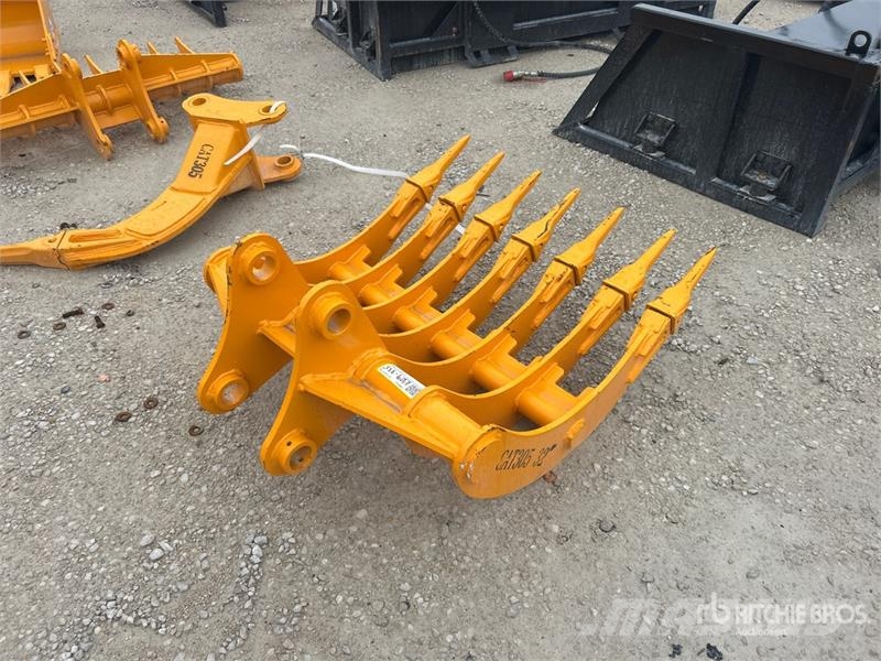 GIYI 32 in Excavator Rake - Fits Cat 305 (Unused) Rendkészítő