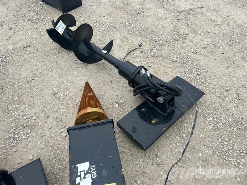 GIYI 62 in Mini Skid Steer Auger (Unused) Boren