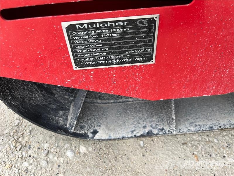  GIYI GY-72X Skid Steer Mulcher (Unused) Trituradoras forestales
