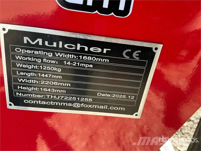 GIYI GY-72X Skid Steer Mulcher (Unused) Lesné mulčovače