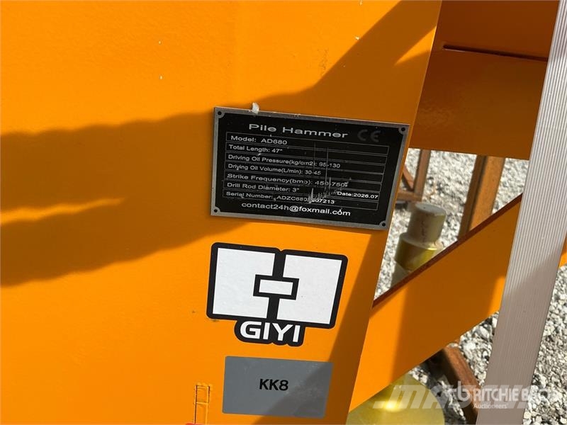 GIYI GY-AD680 Skid Steer Post Driver (Unused) Zäune und Zubehör