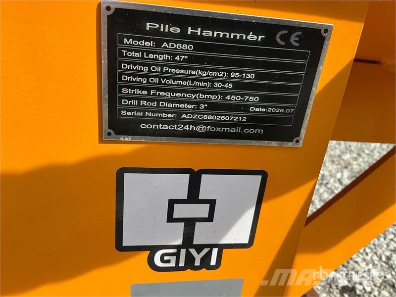 GIYI GY-AD680 Skid Steer Post Driver (Unused) Zäune und Zubehör