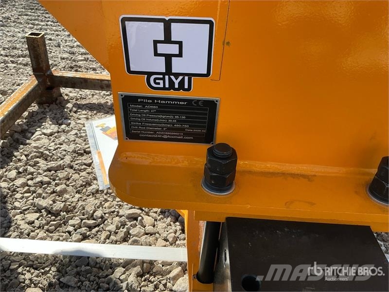 GIYI GY-AD680 Skid Steer Post Driver (Unused) Fencing equipment