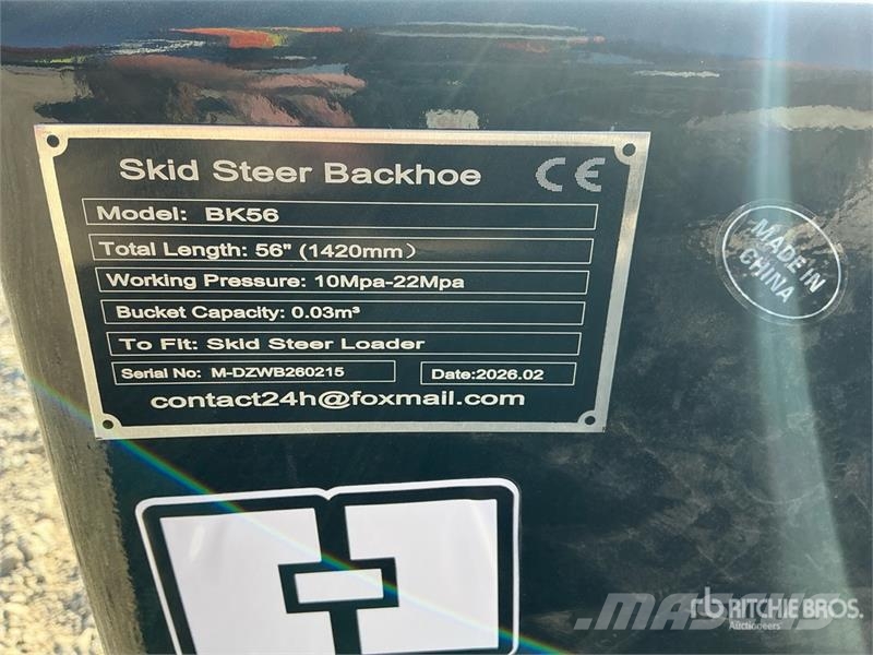  GIYI GY-BK56 56 in Skid Steer Backhoe (Unused) Retroexcavadoras