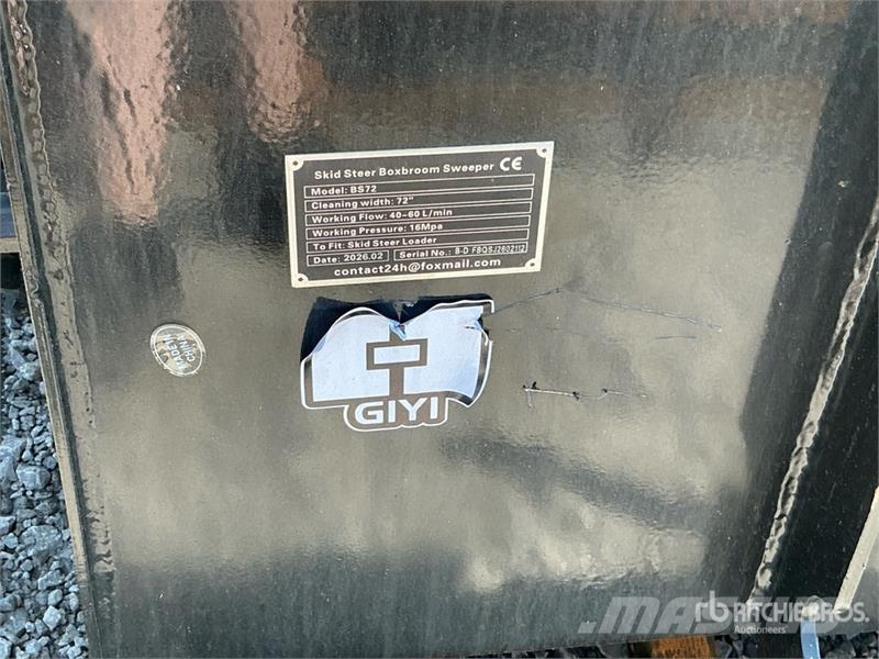 GIYI GY-BS72 72 in Skid Steer Sweeper (Unused) Harjad