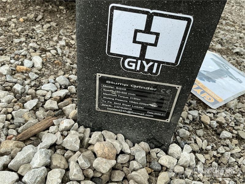 GIYI GY-BSG45 Skid Steer Stump Grinder (Unused) 动力旋转耙