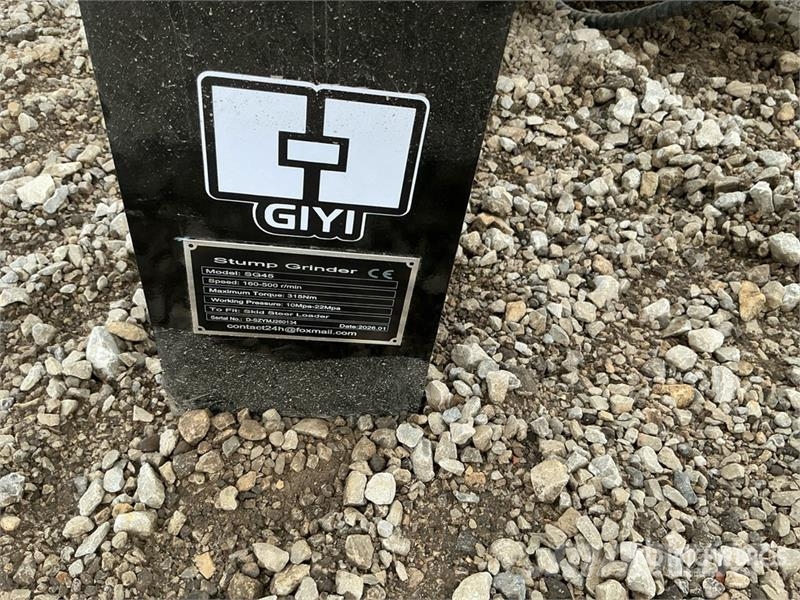 GIYI GY-BSG45 Skid Steer Stump Grinder (Unused) 动力旋转耙