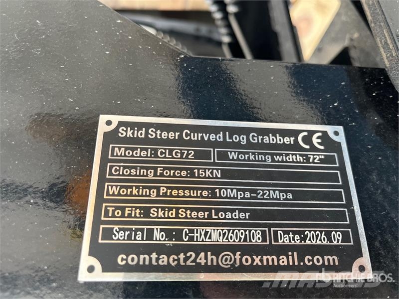 GIYI GY-CLG72 72 in Log Skid Steer Grapple (Unused Grijpers