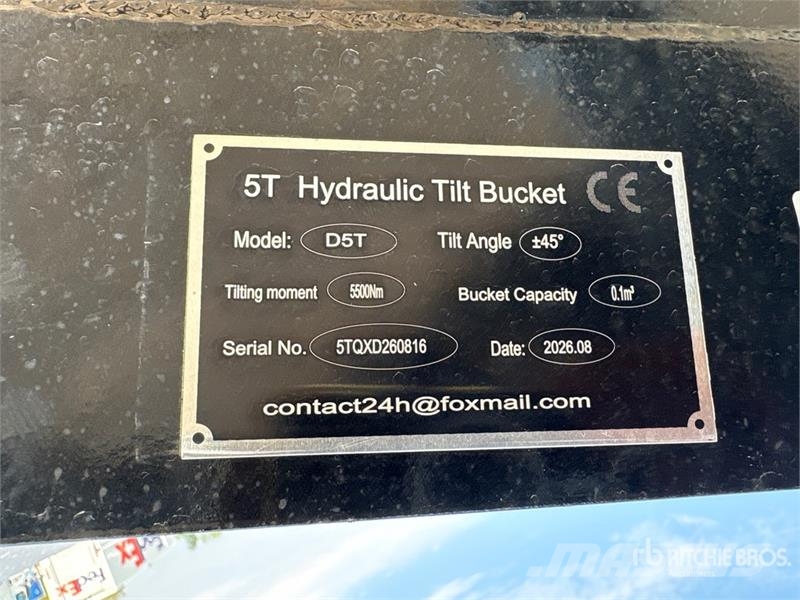  GIYI GY-D5T 35 in Tilting Excavator Bucket - Fits  دلاء