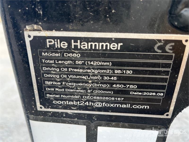  GIYI GY-D680 Skid Steer Post Driver (Unused) Oprema za ograje