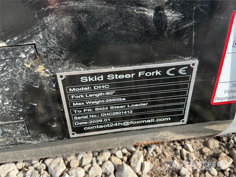  GIYI GY-DHC 59 in Skid Steer Forks (Unused) Gabeln