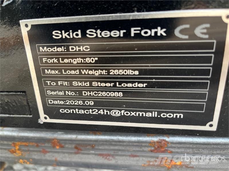 GIYI GY-DHC 59 in Skid Steer Forks (Unused) Forche