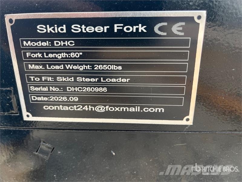 GIYI GY-DHC 59 in Skid Steer Forks (Unused) Forche