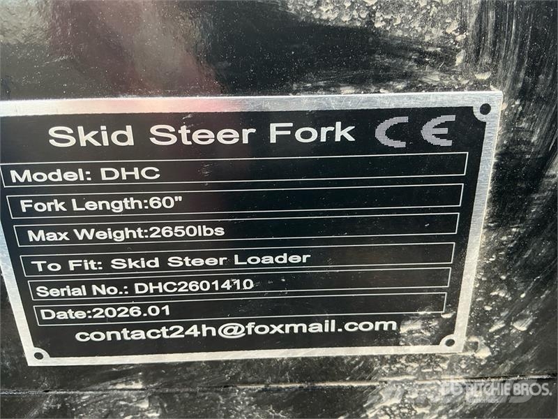 GIYI GY-DHC 59 in Skid Steer Forks (Unused) Gabeln