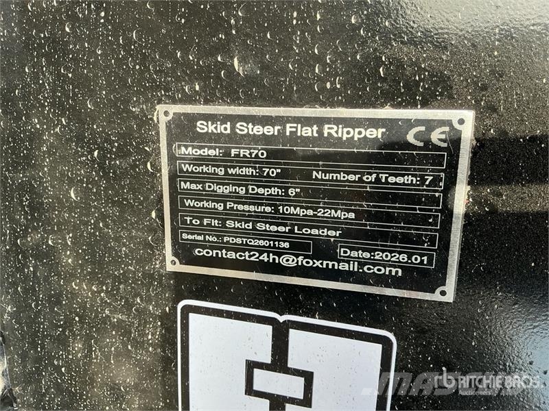 GIYI GY-FR70 Ripper Skid Steer Landplane (Unused) 田間拖曳
