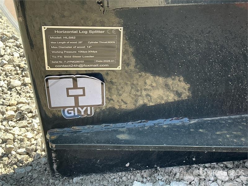 GIYI GY-HLS82 25 in Skid Steer Log Splitter (Unuse Διαχωριστές και κόπτες ξυλείας