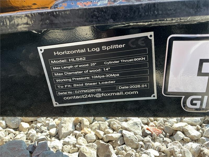 GIYI GY-HLS82 25 in Skid Steer Log Splitter (Unuse Sekačky a rezačky dreva