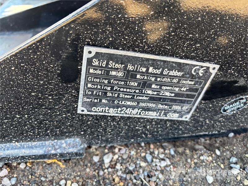 GIYI GY-HWG60 60 in Skeleton Skid Steer Grapple Bu Pinzas