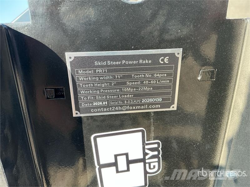 GIYI GY-LPR71 Skid Steer Power Rake (Unused) Kreiselheuer/-wender
