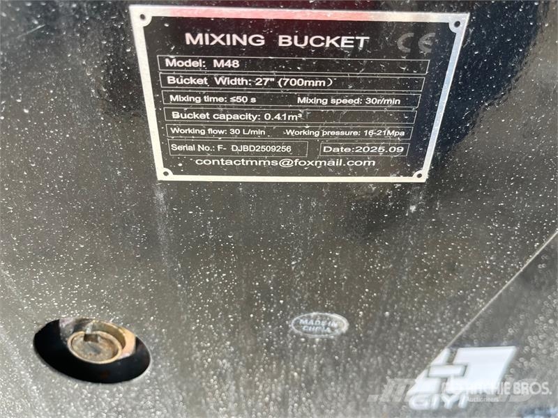 GIYI GY-M48 48 in Skid Steer Concrete Mixer (Unuse 混凝土/砂漿拌合機
