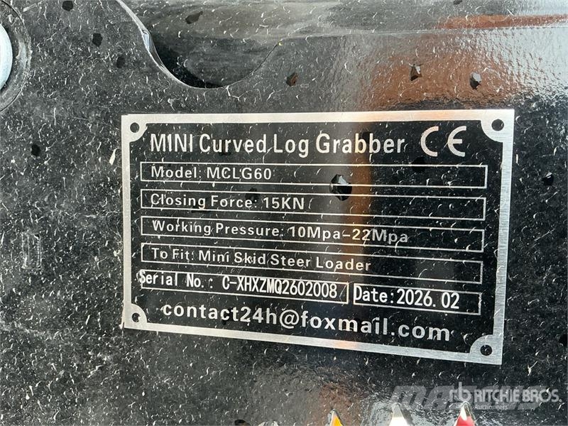  GIYI GY-MCLG60 42 in Mini Skid Steer Grapple (Unus خطاطيف