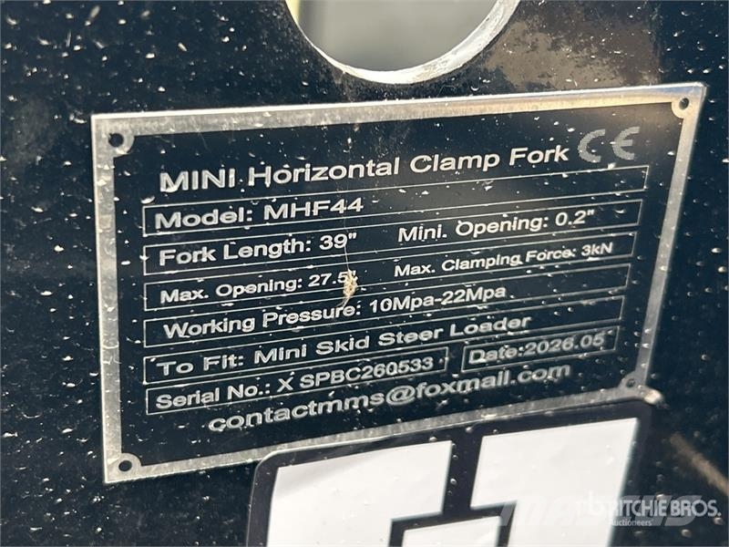 GIYI GY-MHF44 39 in Mini Horizontal Clamp Fork (Un Andet tilbehør
