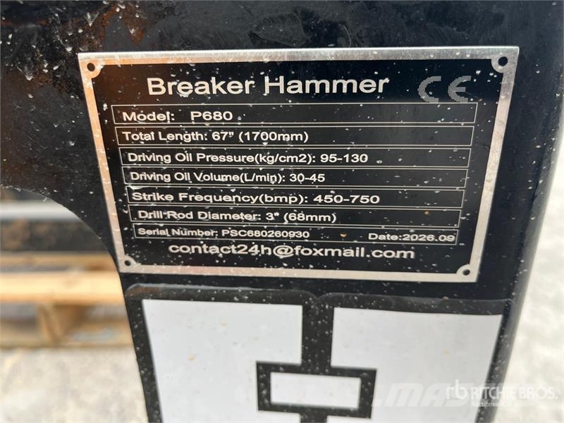  GIYI GY-P680 Skid Steer Breaker (Unused) Hammer / Brecher