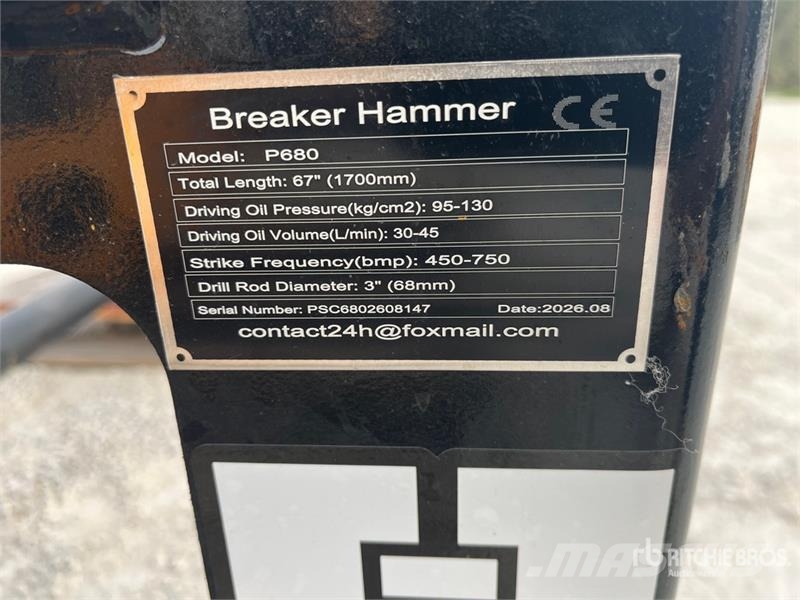 GIYI GY-P680 Skid Steer Breaker (Unused) Hammer / Brecher