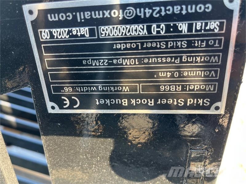  GIYI GY-RB66N 66 in Rock Skid Steer Bucket (Unused Baldes