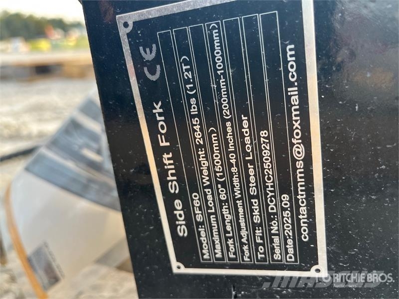 GIYI GY-SF60 60 in Skid Steer Forks (Unused) Forche