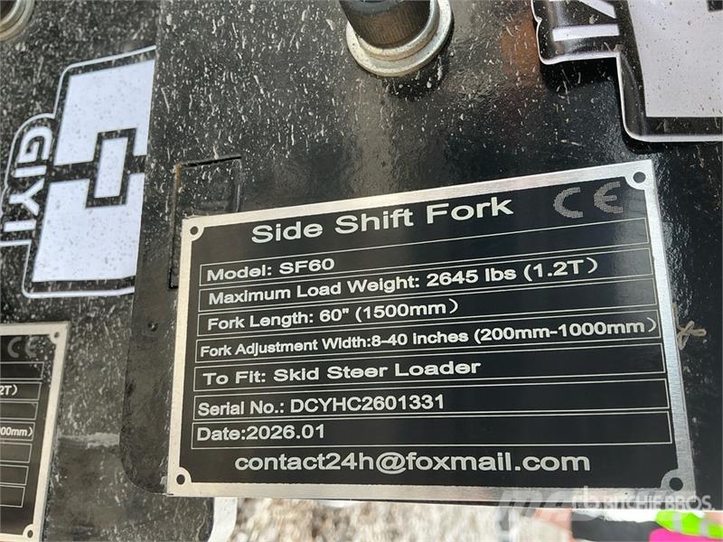 GIYI GY-SF60 60 in Skid Steer Forks (Unused) Forks