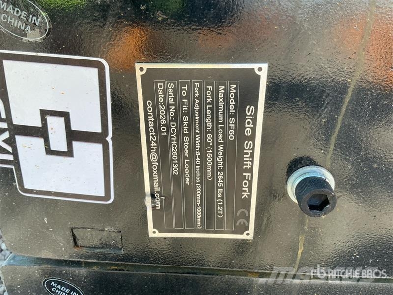 GIYI GY-SF60 60 in Skid Steer Forks (Unused) Građevinarske viljuške