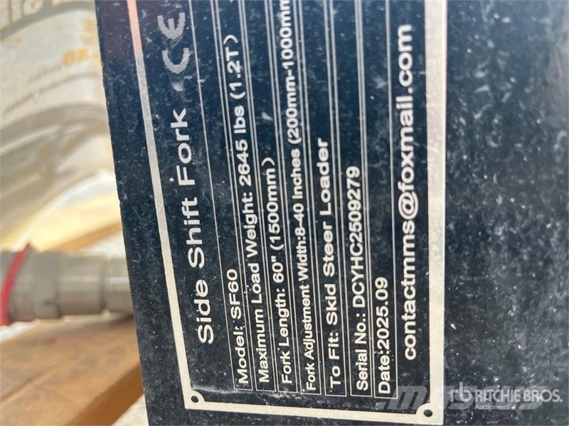 GIYI GY-SF60 60 in Skid Steer Forks (Unused) Forche