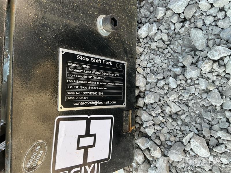 GIYI GY-SF60 60 in Skid Steer Forks (Unused) Građevinarske viljuške