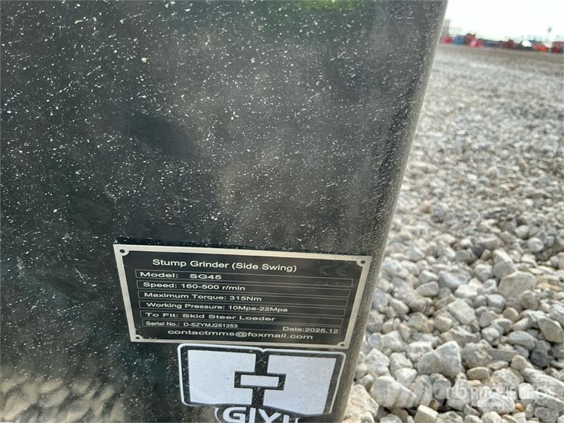 GIYI GY-SG45 Skid Steer Stump Grinder (Unused) 动力旋转耙