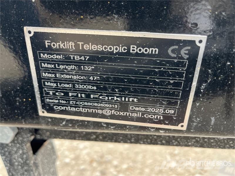 GIYI GY-TB47 132 in 3300 lb Forklift Telescopic Bo Muud lisaseadmed ja tarvikud