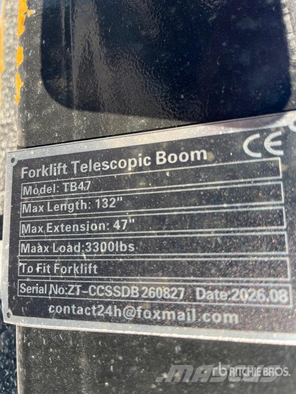GIYI GY-TB47 132 in 3300 lb Forklift Telescopic Bo Other attachments and components